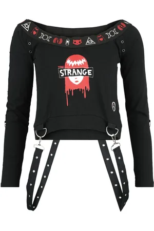 Gothicana Camiseta Manga Larga Gótico de - Gothicana X Emily the Strange manga larga - S XXL - para Mujer