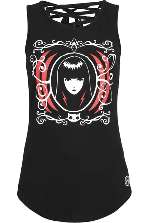 Gothicana Top Gótico de - Gothicana X Emily The Strange Top - S XL - para Mujer