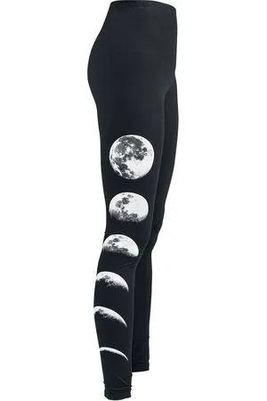 Gothicana Leggins Gótico de - Leggings with Moon - S XXL - para Mujer