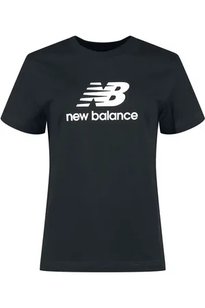 New Balance Camiseta de - Sport Essentials Jersey Stacked Logo - S - para Mujer