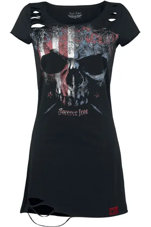Rock Rebel Vestido Corto de - Living Legend - XS 5XL - para Mujer