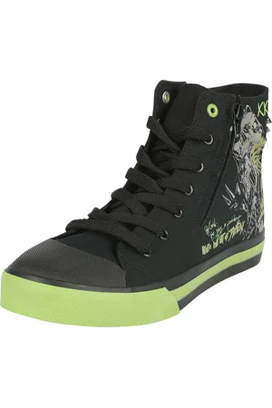 Rock Rebel Deportivas Altas de - Old school cyber skull - EU37 EU39 - para