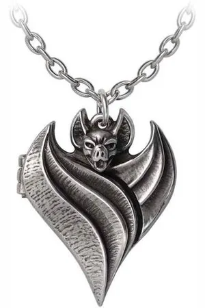 Alchemy Collar Gótico de - Darken Heart Locket - para Mujer