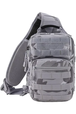 Brandit Mochila de - US Cooper Sling Pack Medium Blizzard Camo - para