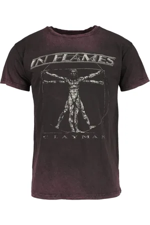 IN FLAMES Camiseta de - Clayman Vitruvian - S 4XL - para Hombre