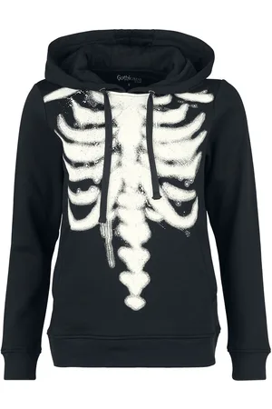 Gothicana Sudadera con capucha Gótico de - Ribcage - S XL - para Mujer