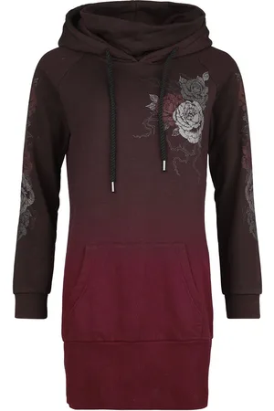 EMP Vestido Corto de - Vestido capucha - S XL - para Mujer