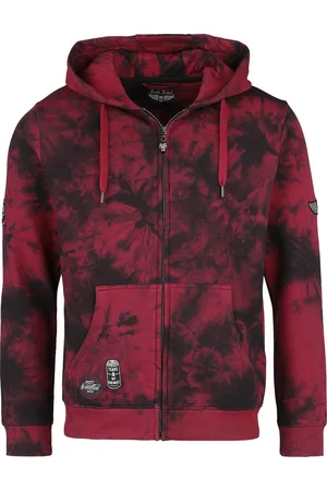 Rock Rebel Capucha con cremallera de - Tie Dye Hoodie - L XL - para Hombre