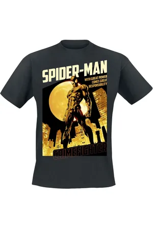 SPIDERMAN Camiseta Disney de - Crime Fighter - S L - para Hombre