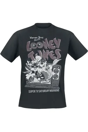LOONEY TUNES Camiseta de - Super TV Saturday Morning - S XXL - para Hombre
