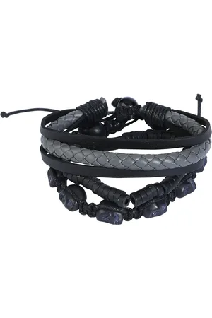Rock Rebel Set de Pulsera Gótico de - Skulls - para