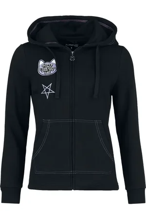 Gothicana Capucha con cremallera Gótico de - Sorry, I have plans with my cat - S XXL - para Mujer