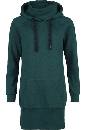 EMP Vestido Corto de - Vestido capucha de completo estampado - S M - para Mujer