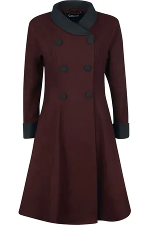 Gothicana Abrigos Gótico de - Ophelia Coat - S XXL - para Mujer