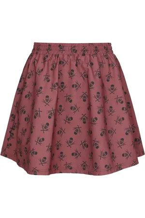 EMP Minifalda de - A-Line Skirt with Skull Print - S XXL - para Mujer