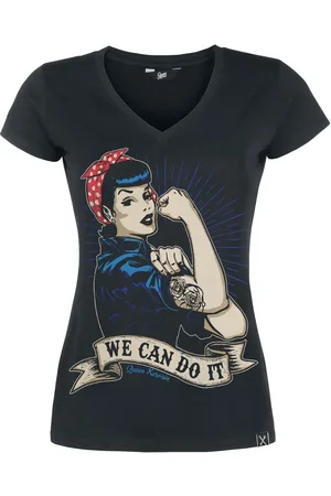 Queen Kerosin Camiseta Rockabilly de - We Can Do It - S 3XL - para Mujer