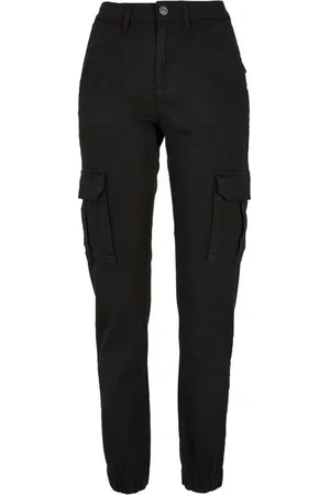 Urban classics Pantalones Cargo de - Ladies Cotton Twill Utility - 31 32 - para Mujer