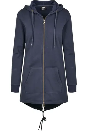 Urban classics Capucha con cremallera de - Parka Mujer Felpa - S M - para Mujer