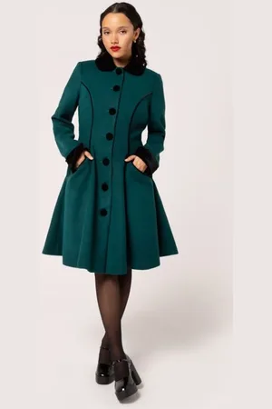 Hell Bunny Abrigos Gótico de - Harper Coat - XS XL - para Mujer