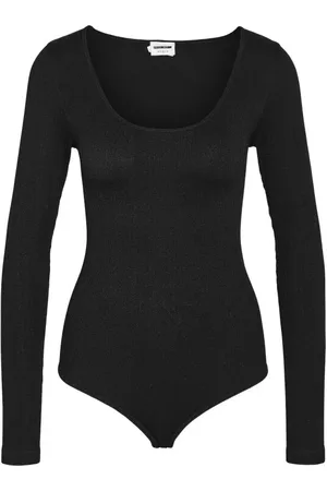 Noisy May Camiseta de - NMSOFINA L/S RIB BODYSUIT JRS NOOS - XS-S M-L - para Mujer