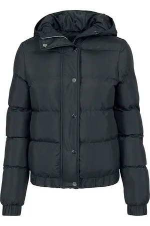 Urban classics Chaqueta entre-tiempo de - Ladies Hooded Puffer Jacket - XS L - para Mujer