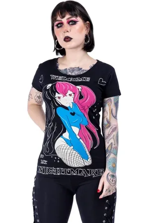 Cupcake Cult Camiseta Anime de - Nightmare - S XL - para Mujer