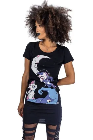 Cupcake Cult Camiseta Gótico de - Under The Moon - S M - para Mujer