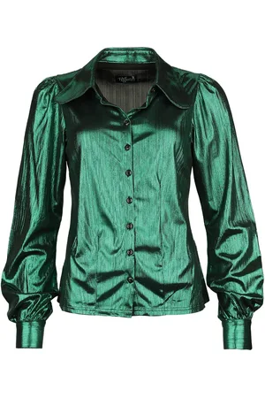 Hell Bunny Blusa Rockabilly de - Gigi Blouse - XS S - para Mujer