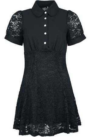 Hell Bunny Vestidos de longitud media Gótico de - Dominica Dress - XS L - para Mujer