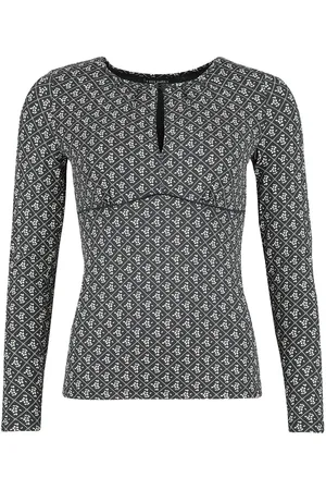 VIVE MARIA Camiseta Manga Larga Rockabilly de - Flower Souvenir Shirt - XS XXL - para Mujer