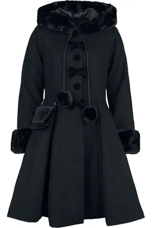 Hell Bunny Abrigos Gótico de - Oita Coat - XS XL - para Mujer