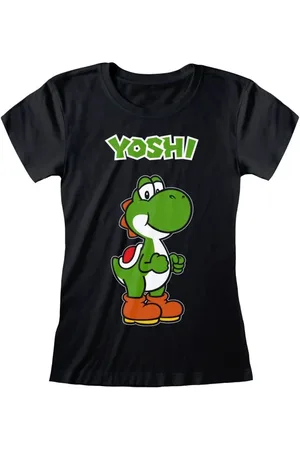 Super Mario Camiseta gaming de - Yoshi Name Tag - S XXL - para Mujer