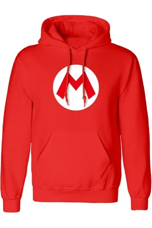 Super Mario Sudadera con capucha gaming de - Mario Badge - S XXL - para