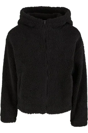Urban classics Chaqueta entre-tiempo de - Ladies Short Hooded Sherpa Jacket - S XL - para Mujer
