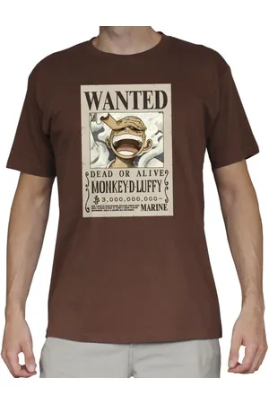 Onepiece Camiseta de - Wanted Luffy - L XXL - para Hombre