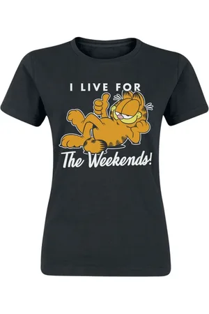Garfield Camiseta de - Live for the Weekend - S XXL - para Mujer