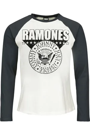RAMONES Camiseta Manga Larga de - Amplified Collection - 3D Crest - S 3XL - para Hombre