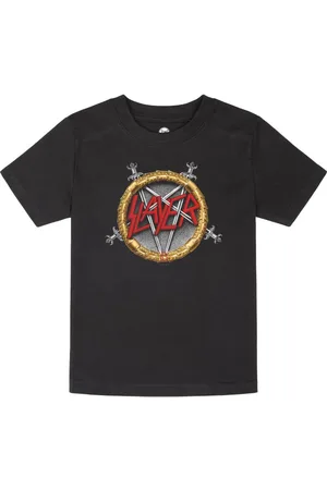 Slayer Camiseta de - Metal-Kids - Pentagram - 92 164 - para niñas & niños