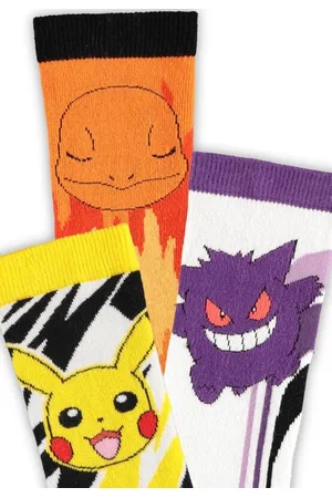 Pokemon Calcetines gaming de - Pikachu Charmander Gengar - EU 39-42 EU 43-46 - para