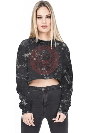 Rock Rebel Camiseta Manga Larga de - M XXL - para Mujer