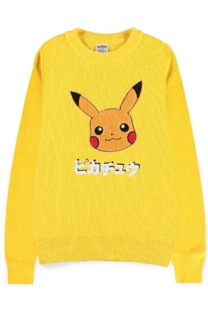 Pokemon Jersey de punto gaming de - Pikachu - S XXL - para