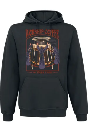 Steven Rhodes Sudadera con capucha Fun de - Worship Coffee - L XXL - para Hombre