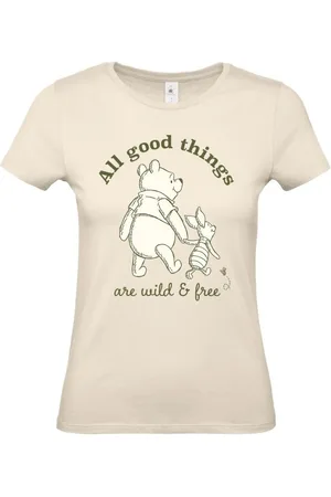 WINNIE THE POEH Camiseta Disney de - All Good Things Are Wild And Free - L - para Mujer
