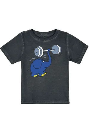 Die Sendung mit der Maus Camiseta de - Elefant - Hantel - 98 140 - para niñas & niños