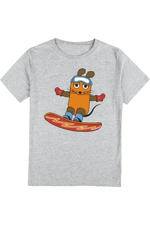 Die Sendung mit der Maus Camiseta de - Die Maus - Wintersport - Snowboard - 140 164 - para niñas & niños