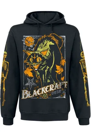 Blackcraft Cult Sudadera con capucha Gótico de - Halloween Cat - M XXL - para Hombre