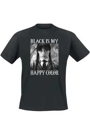 Wednesday Camiseta de - Black Is My Happy Colour - S 5XL - para Hombre