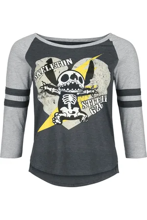 Disney Camiseta Manga Larga Disney de - Skeleton Stitch - S XXL - para Mujer