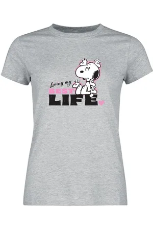Peanuts Camiseta de - Living My Best Life - S XXL - para Mujer
