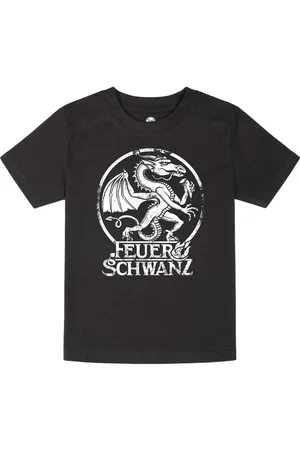 Feuerschwanz Camiseta de - Metal Kids - Drache - 104 164 - para niñas & niños